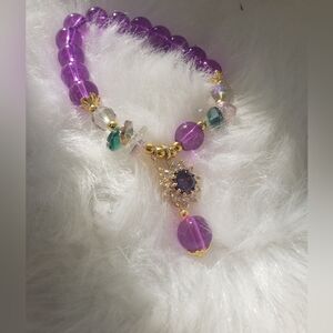 NEW Elegant Purple and Gold Women's Bracelet